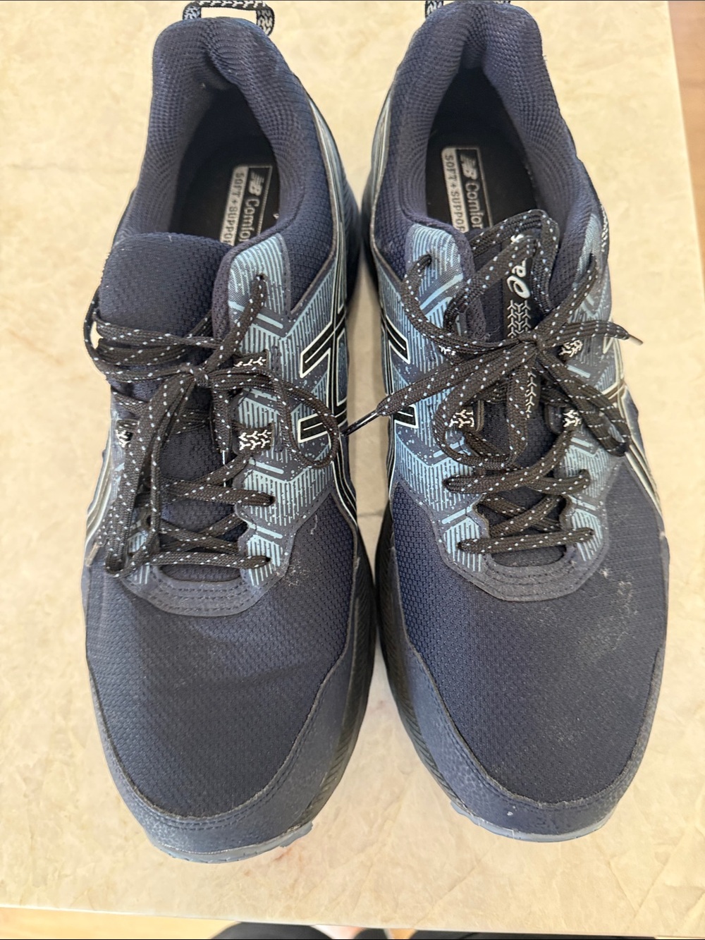 ASICS Men’s Navy comfort insert Blue Running Shoes